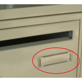 Porte étiquette PVC pour boite aux lettres marque Sirandré